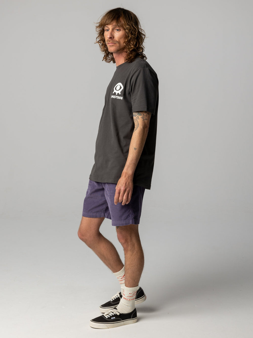 Organic Cotton T-Shirt in Black - Factory Surf