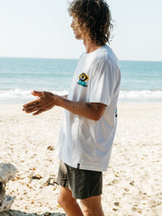 Organic Cotton T-Shirt in White - Factory Surf