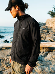 Recycled Windcheater Jacket in Black - Forecast