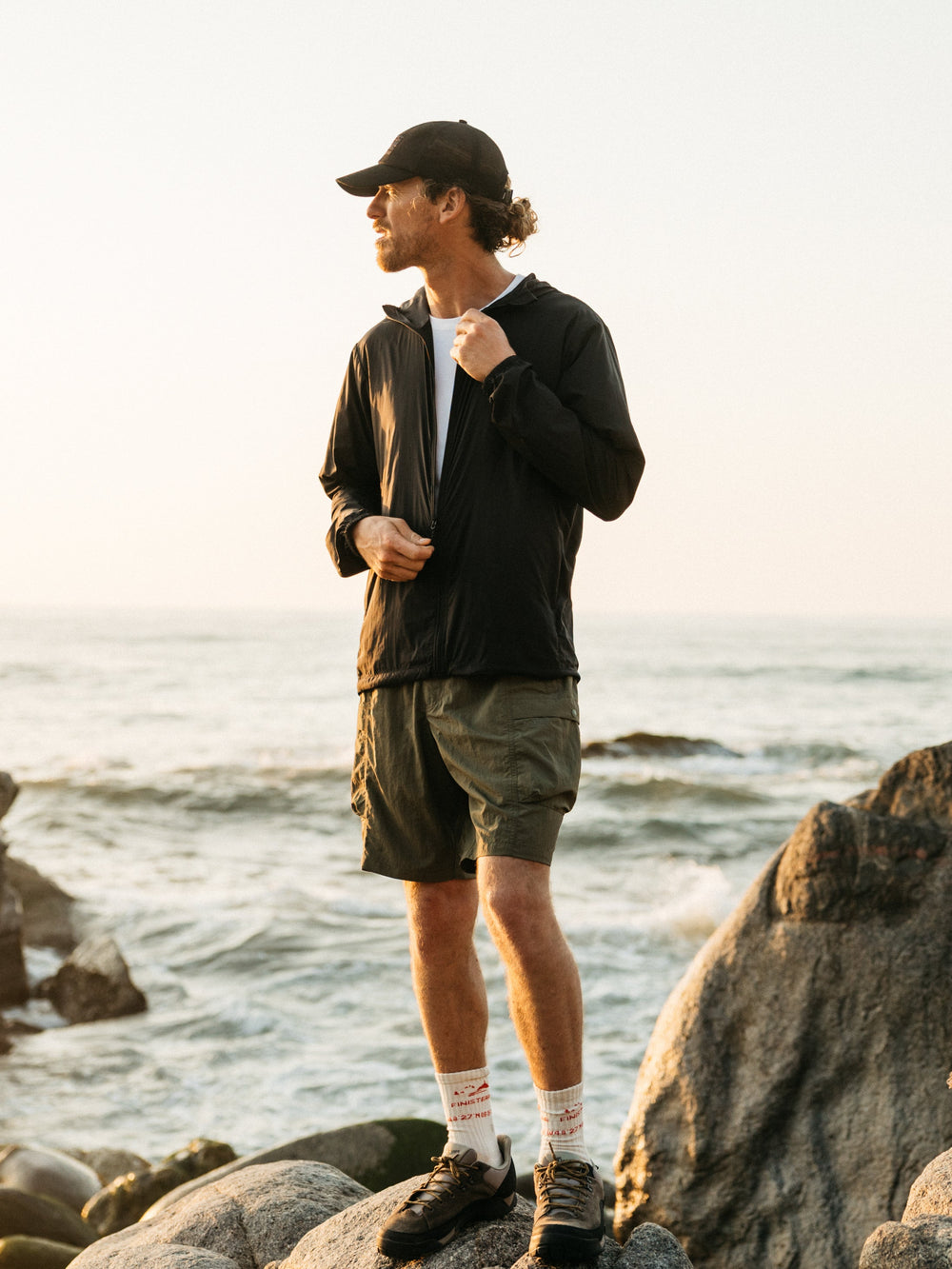 Recycled Windcheater Jacket in Black - Forecast