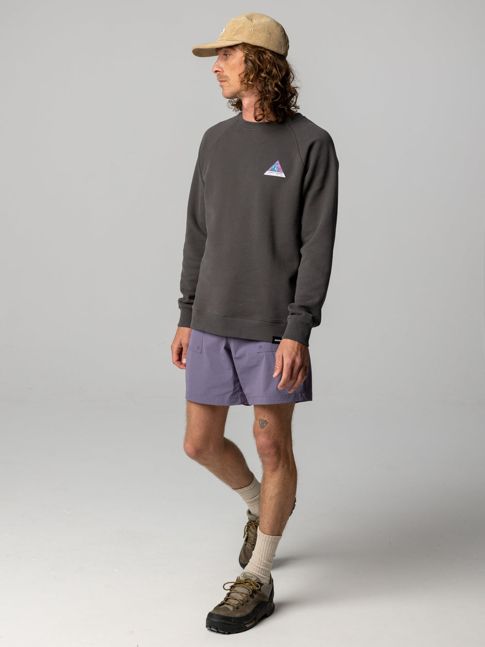Organic Cotton Sweatshirt in Black - Future Wave