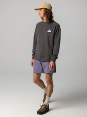 Organic Cotton Sweatshirt in Black - Future Wave