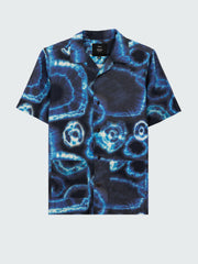 Linen Shirt in Shibori Print - Hendra