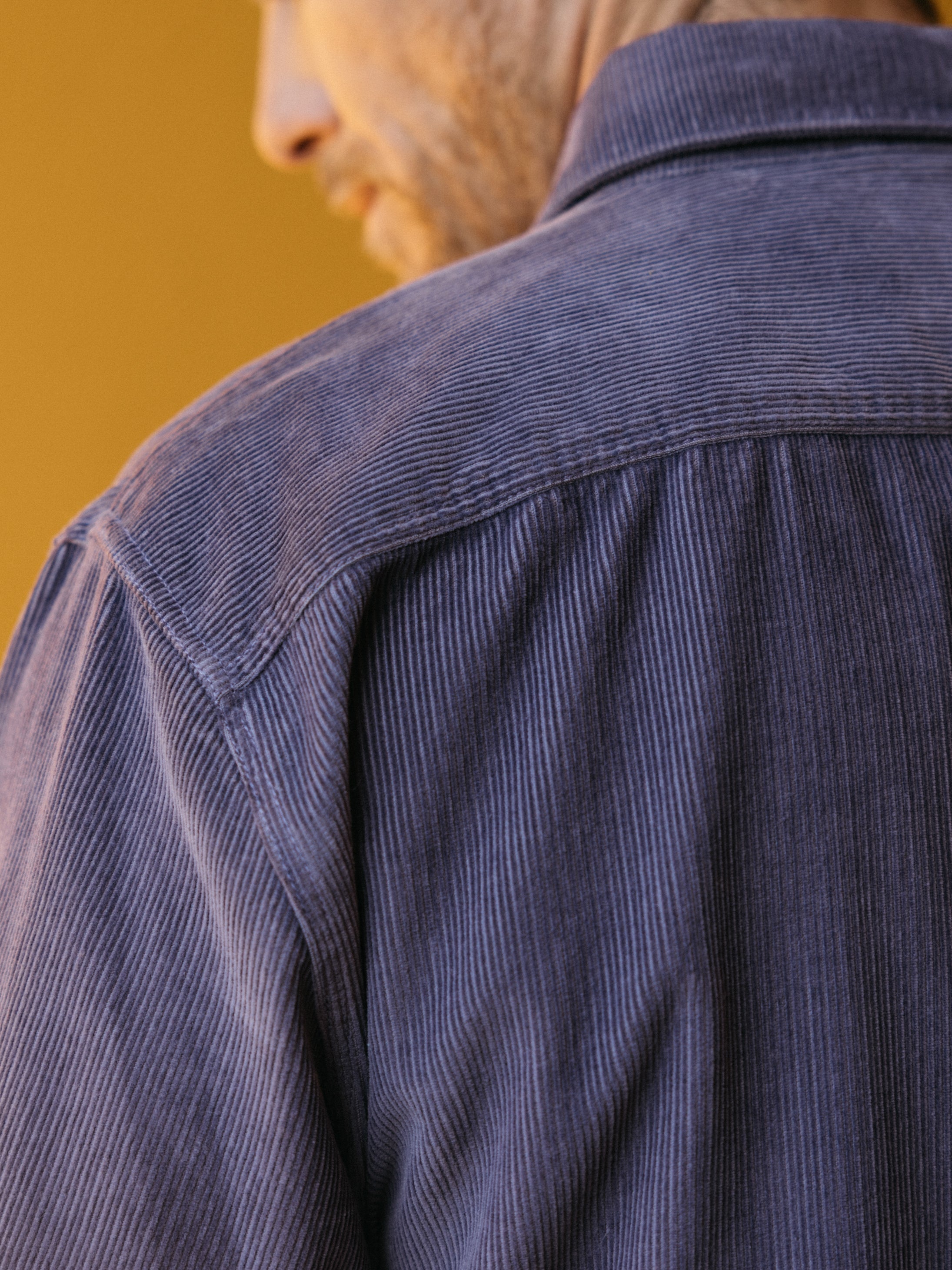 Organic Cotton Cord Shirt in Purple - Jetty