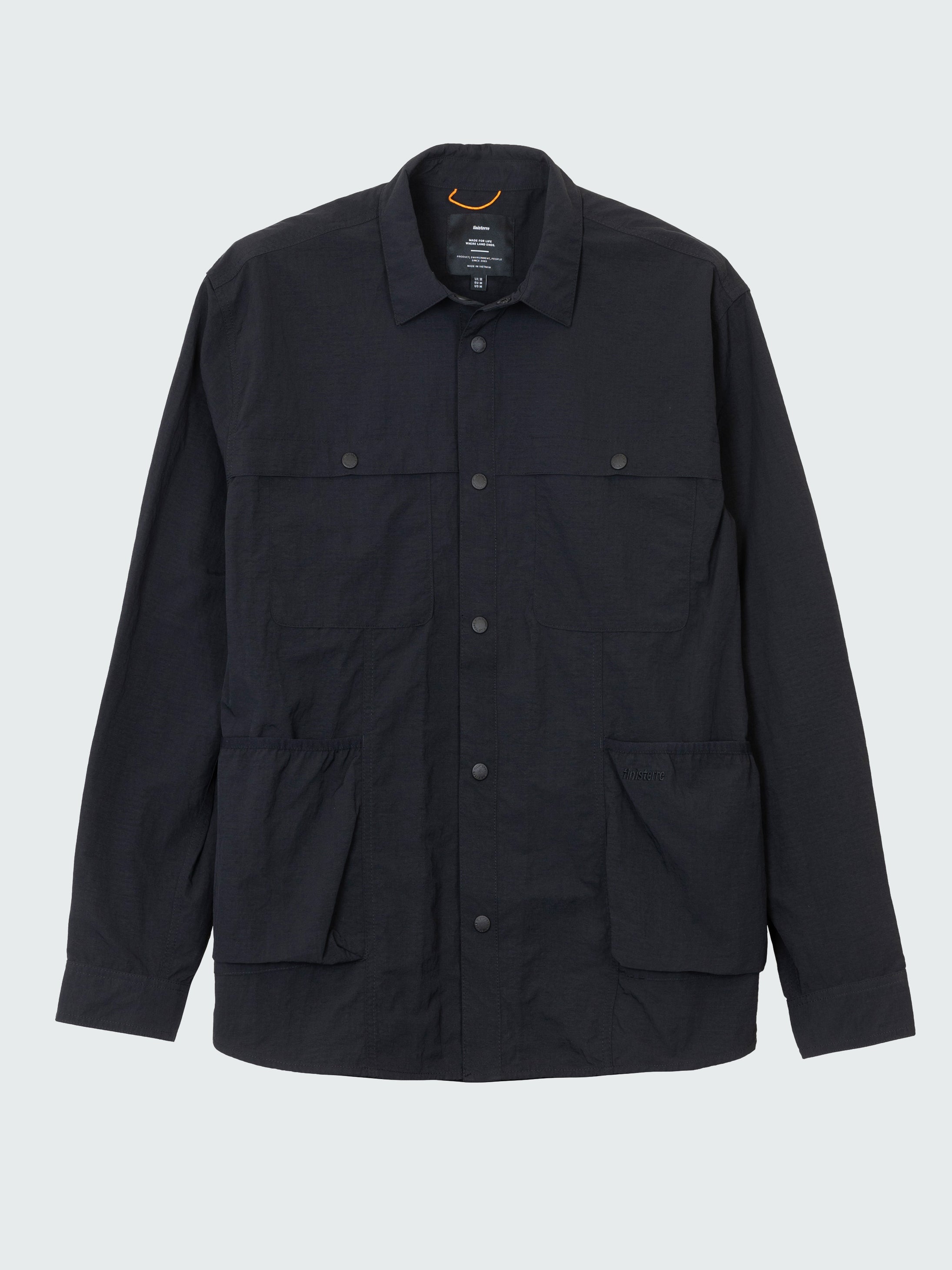 Recycled Long Sleeve Shirt in Black - Wander