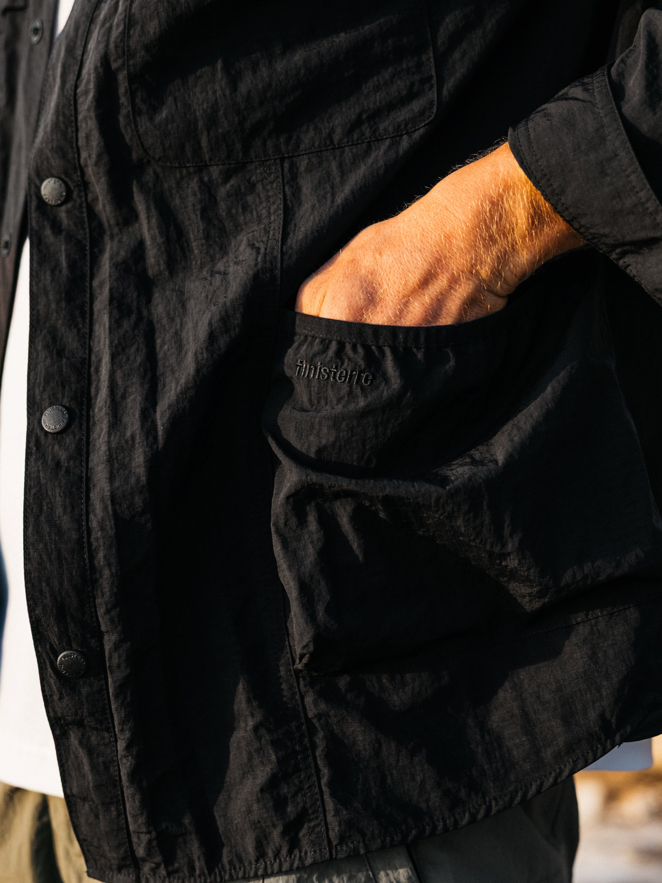 Recycled Long Sleeve Shirt in Black - Wander