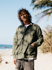 Recycled Long Sleeve Shirt in Olive - Wander