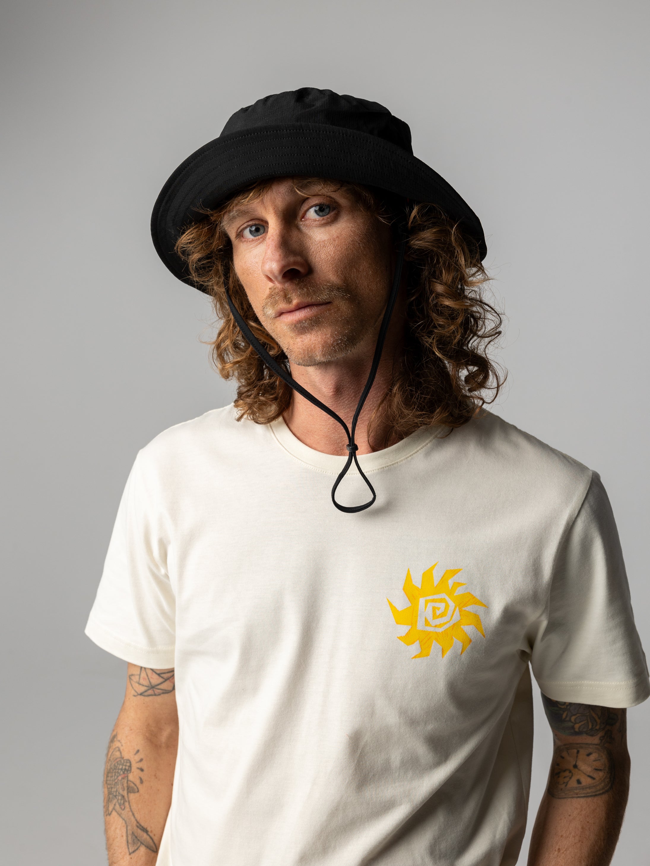 Recycled Bucket Hat in Black - Wander