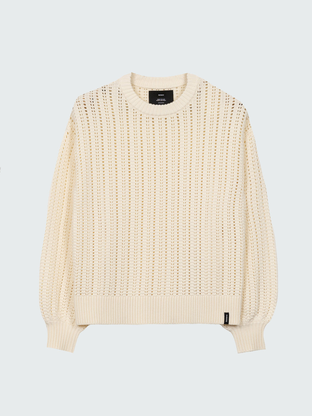Organic Cotton Stitch Jumper in Ecru - Bracken