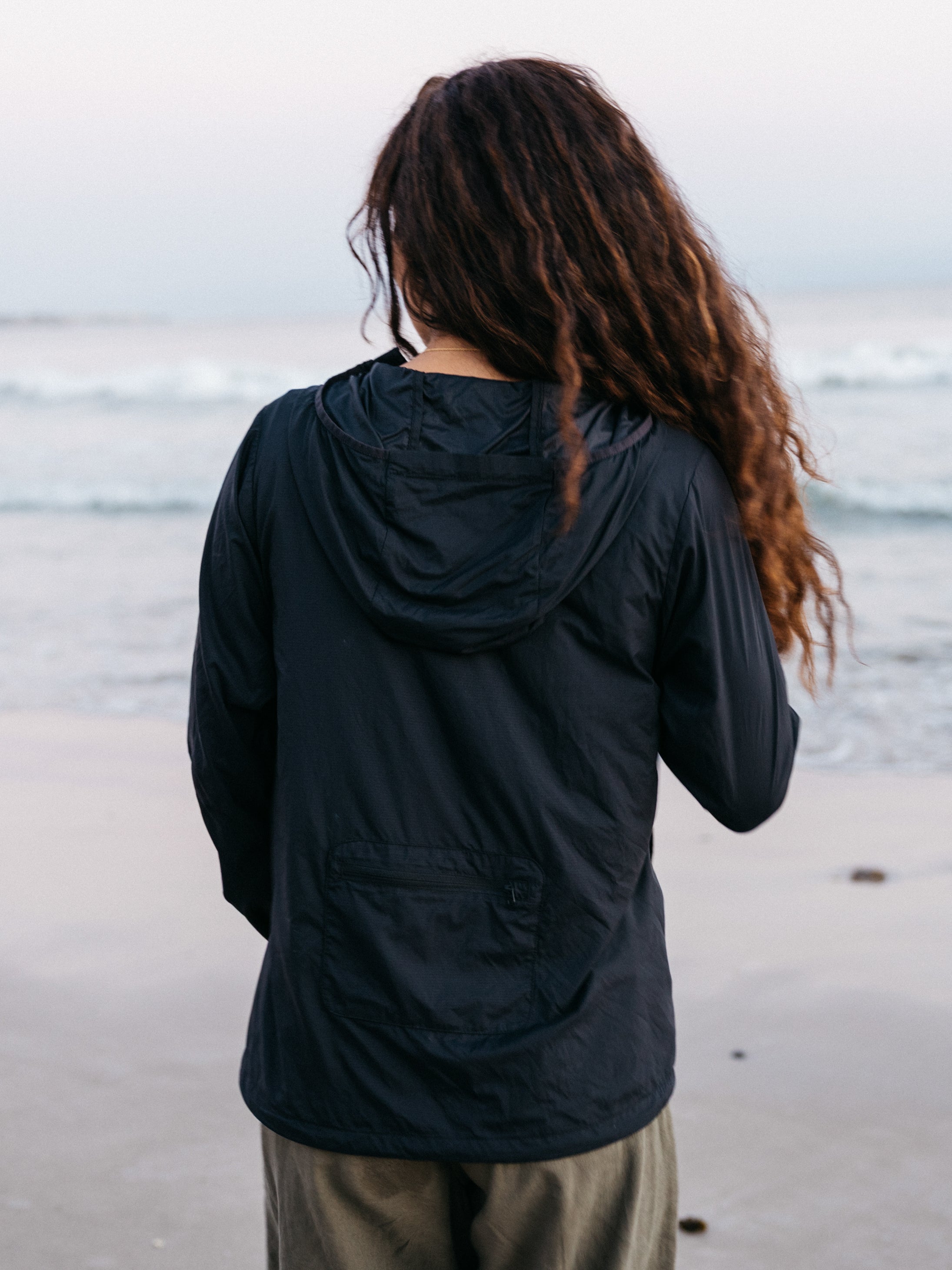 Recycled Windcheater Jacket in Black - Forecast