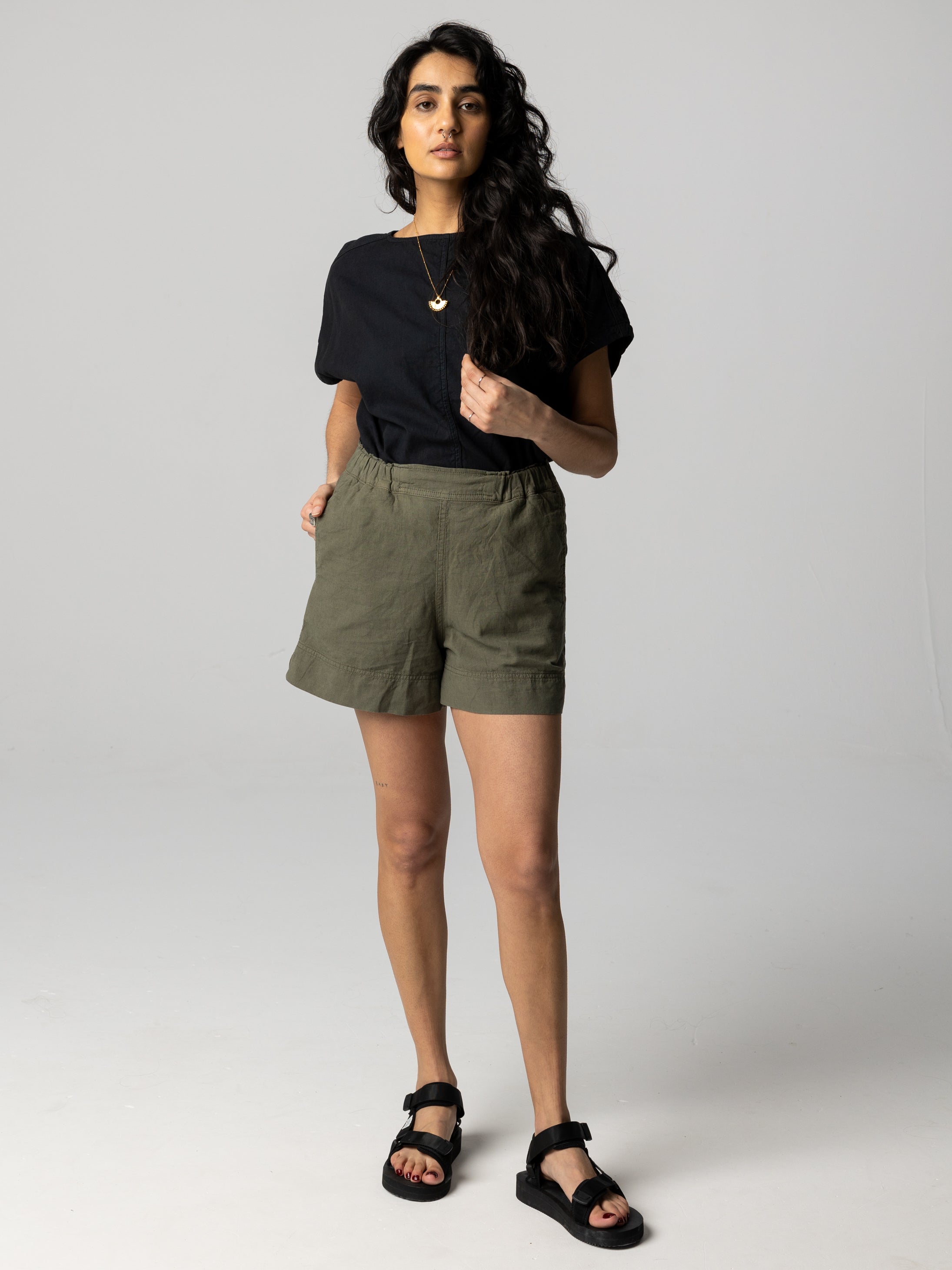 Hemp Top in Black - Morva