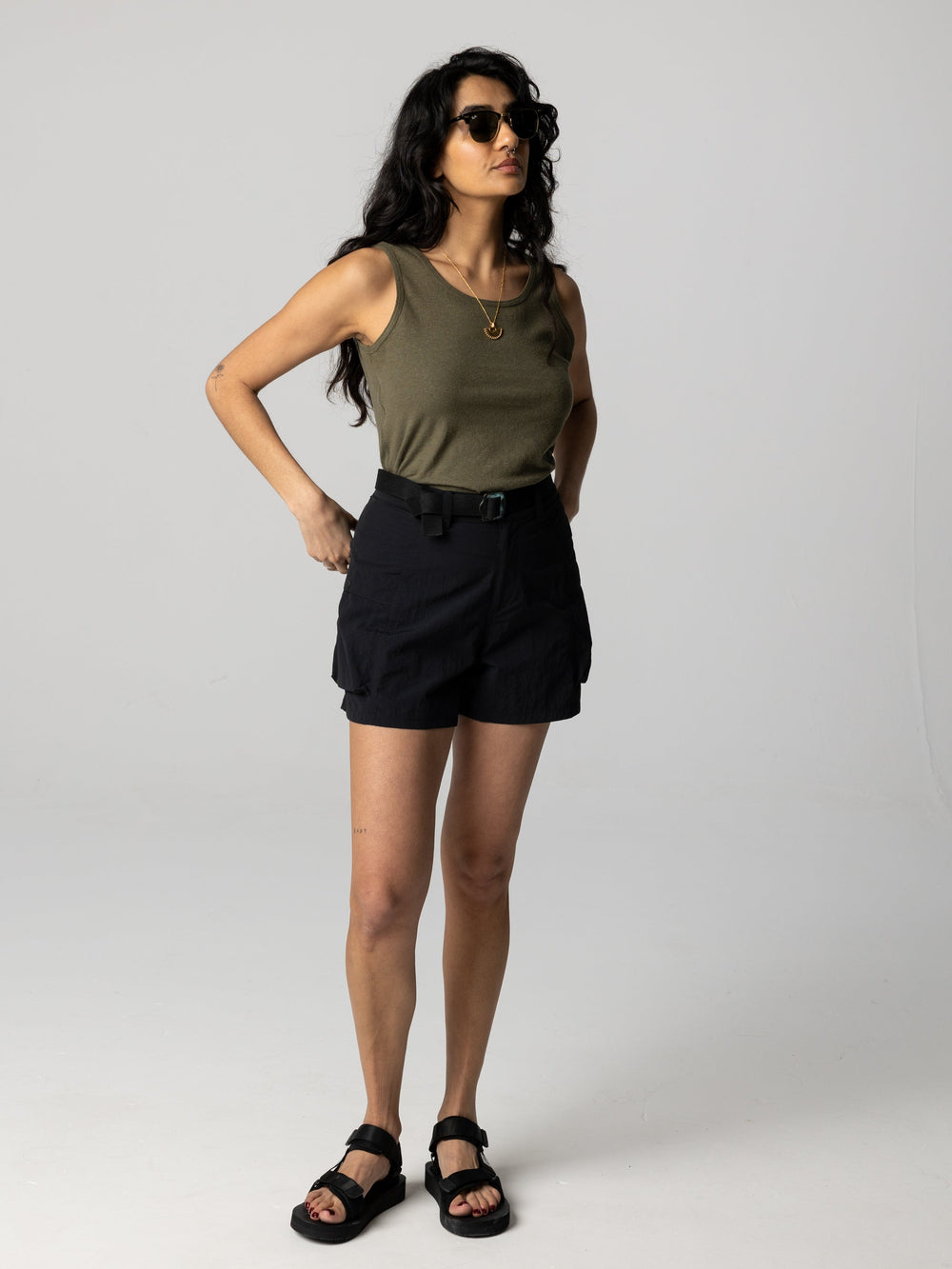 Recycled Shorts in Black - Wander