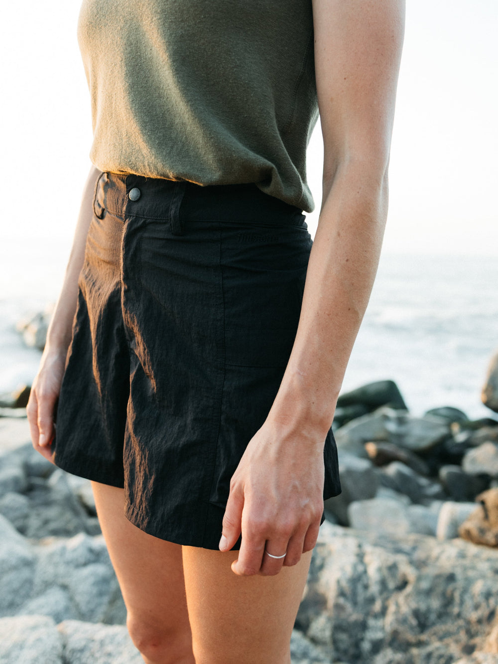 Recycled Shorts in Black - Wander
