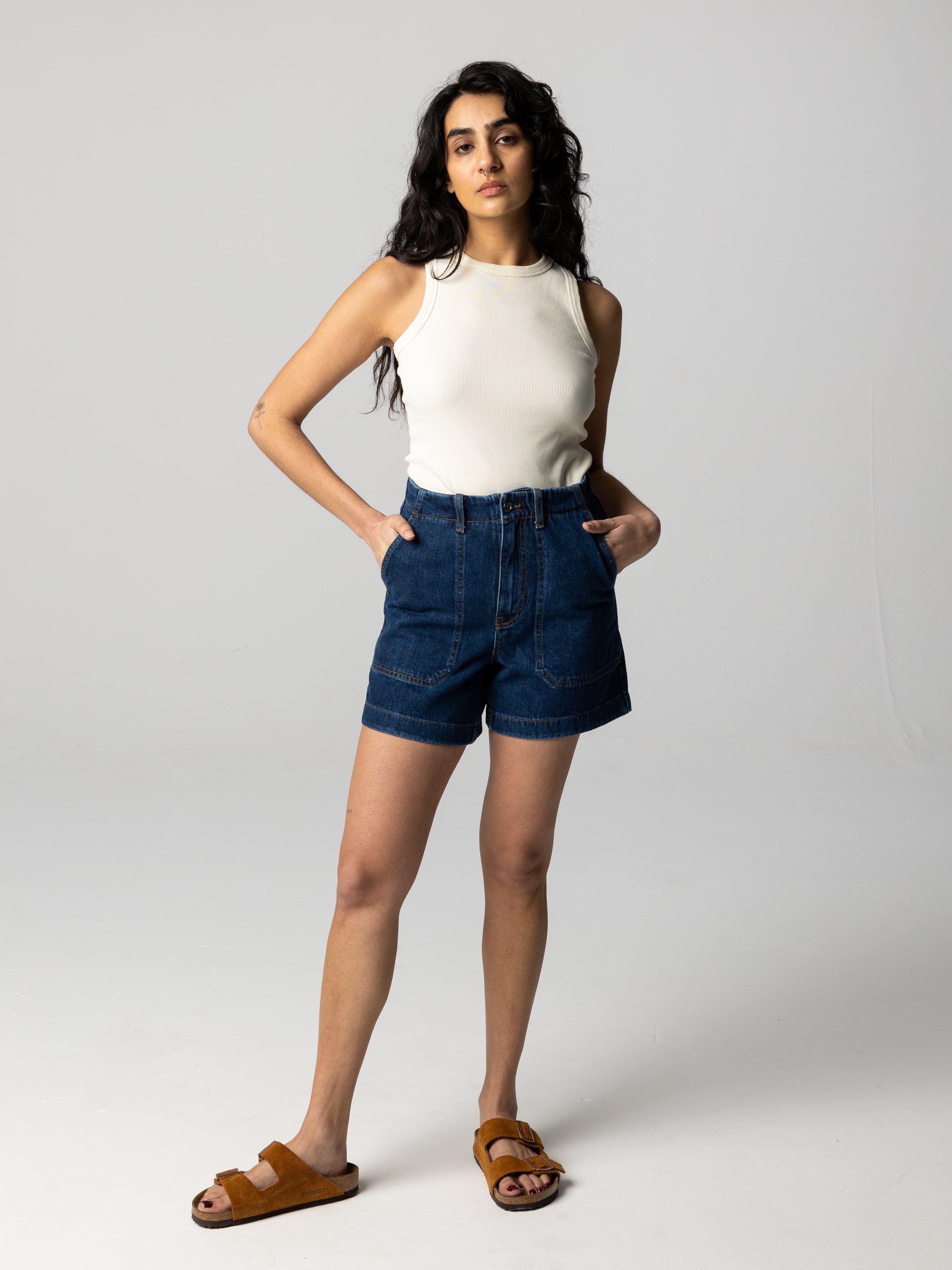 Denim Short in Dark Indigo - Yarrel