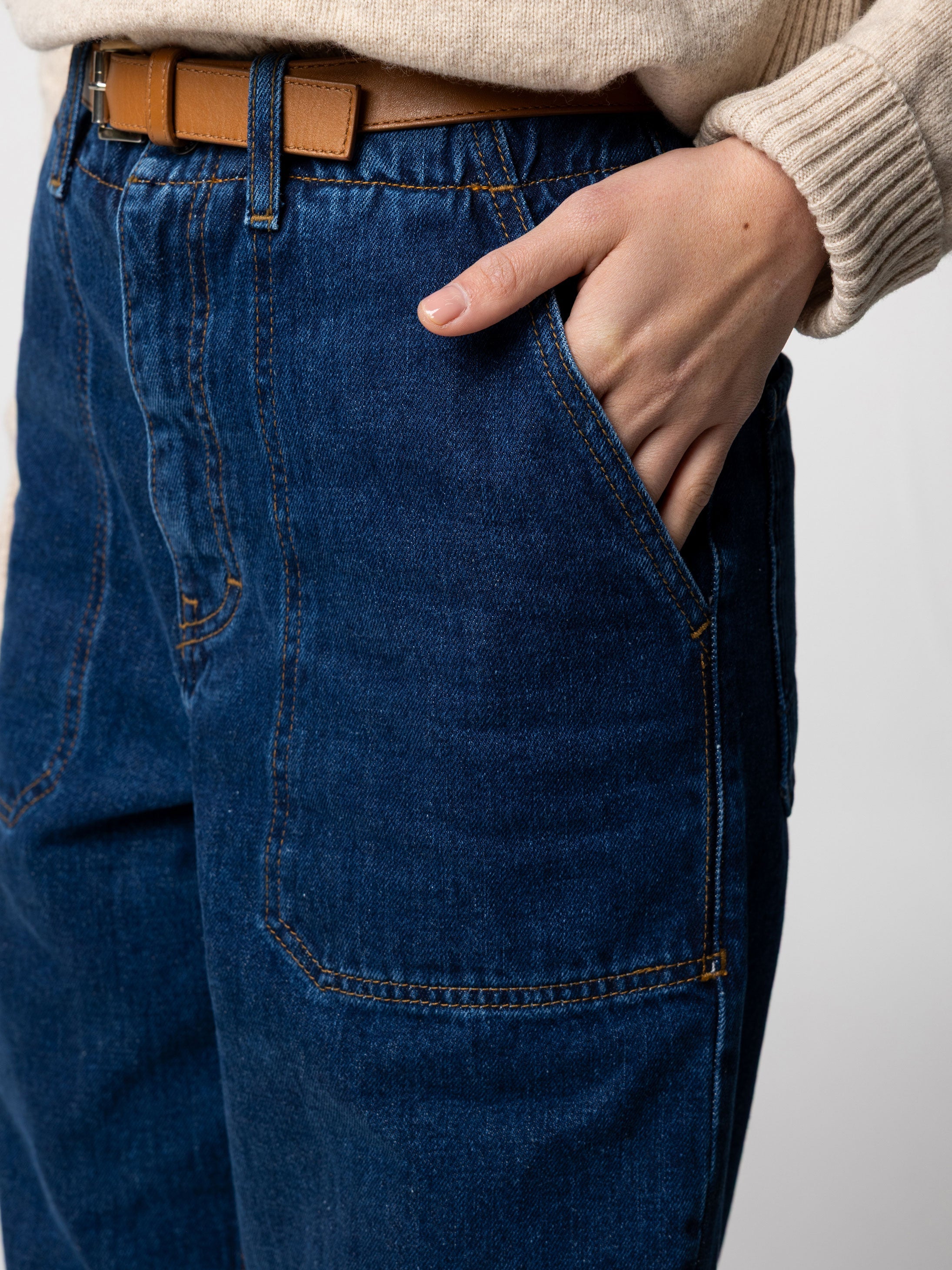 Yarrel Jean in Dark Indigo