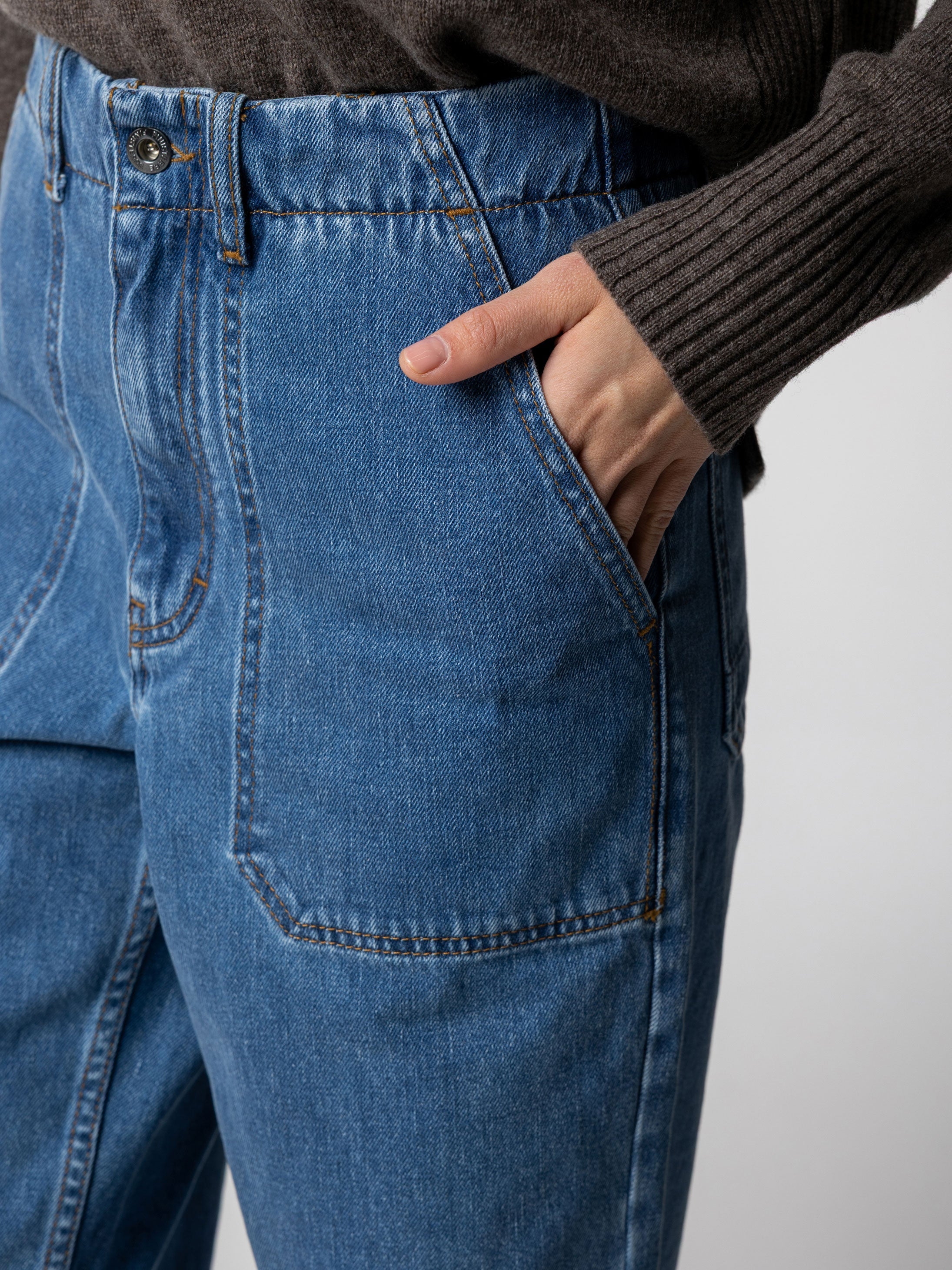 Yarrel Jean in Washed Indigo
