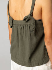 Hemp Cami Top in Olive - Morva