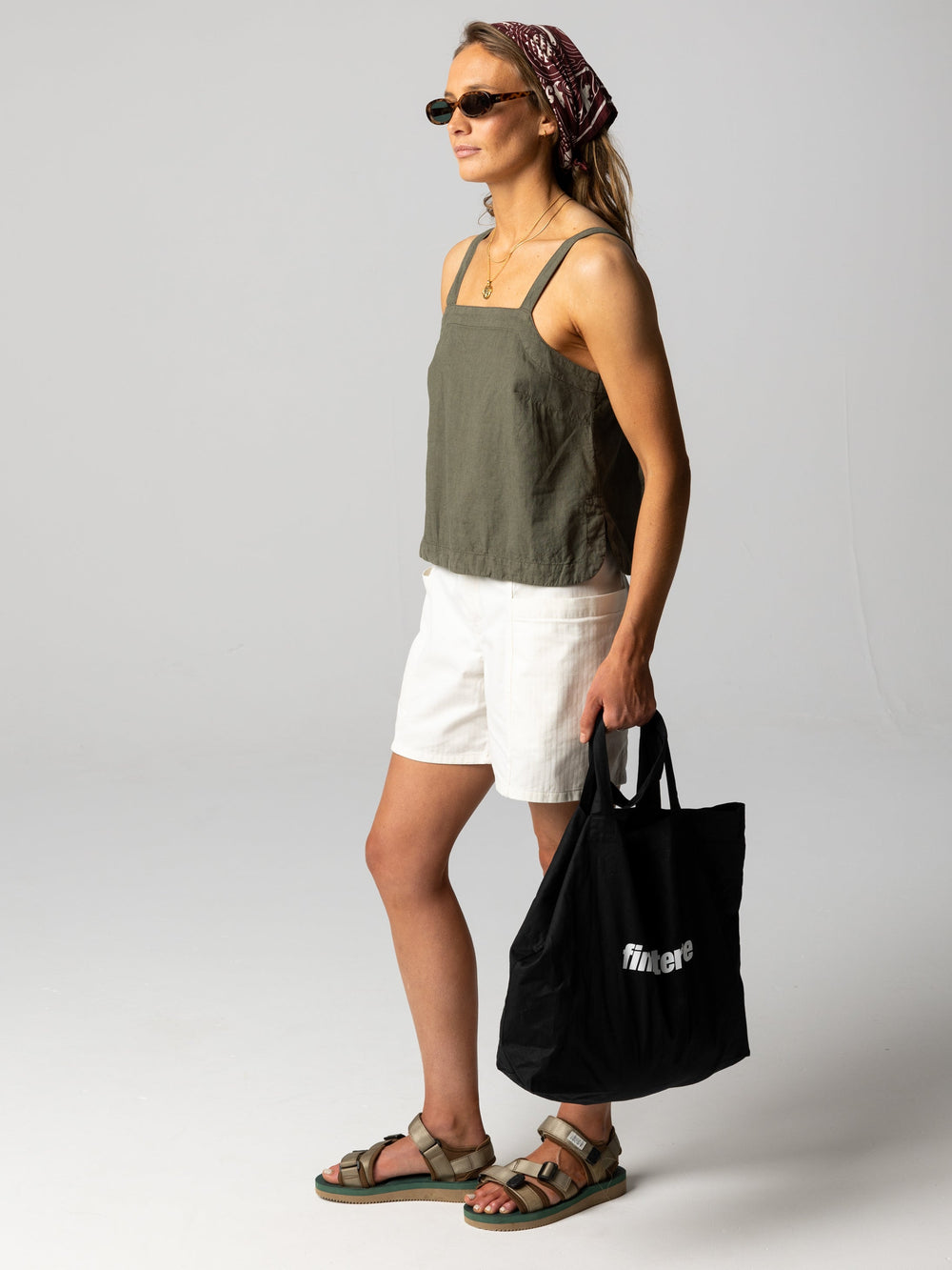 Hemp Cami Top in Olive - Morva