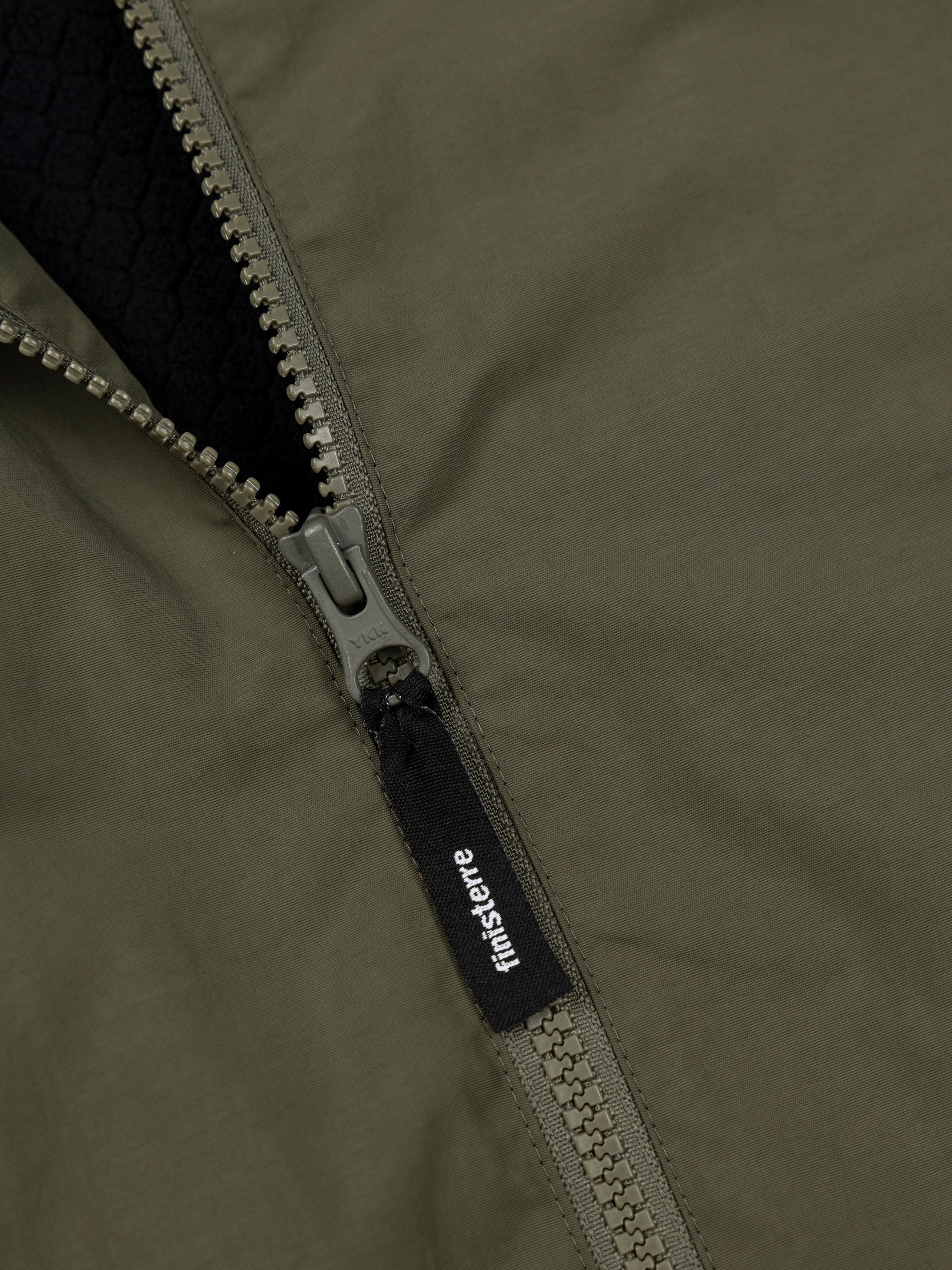 Tego Long Sleeve Robe in Olive/Black