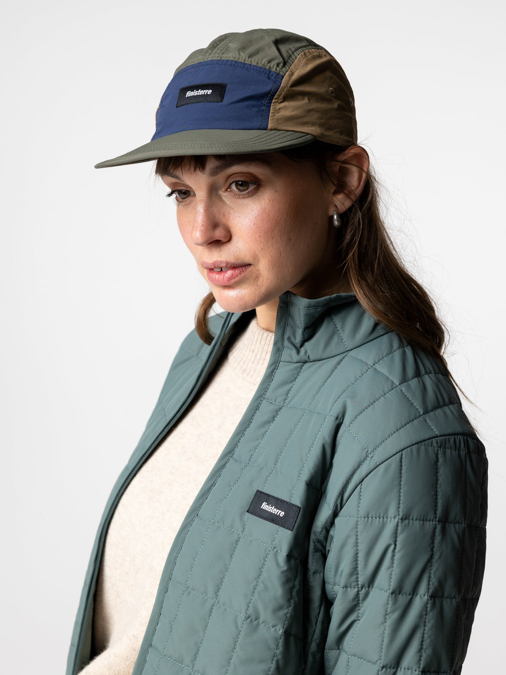 Apex 5-Panel Cap in Olive/Blue