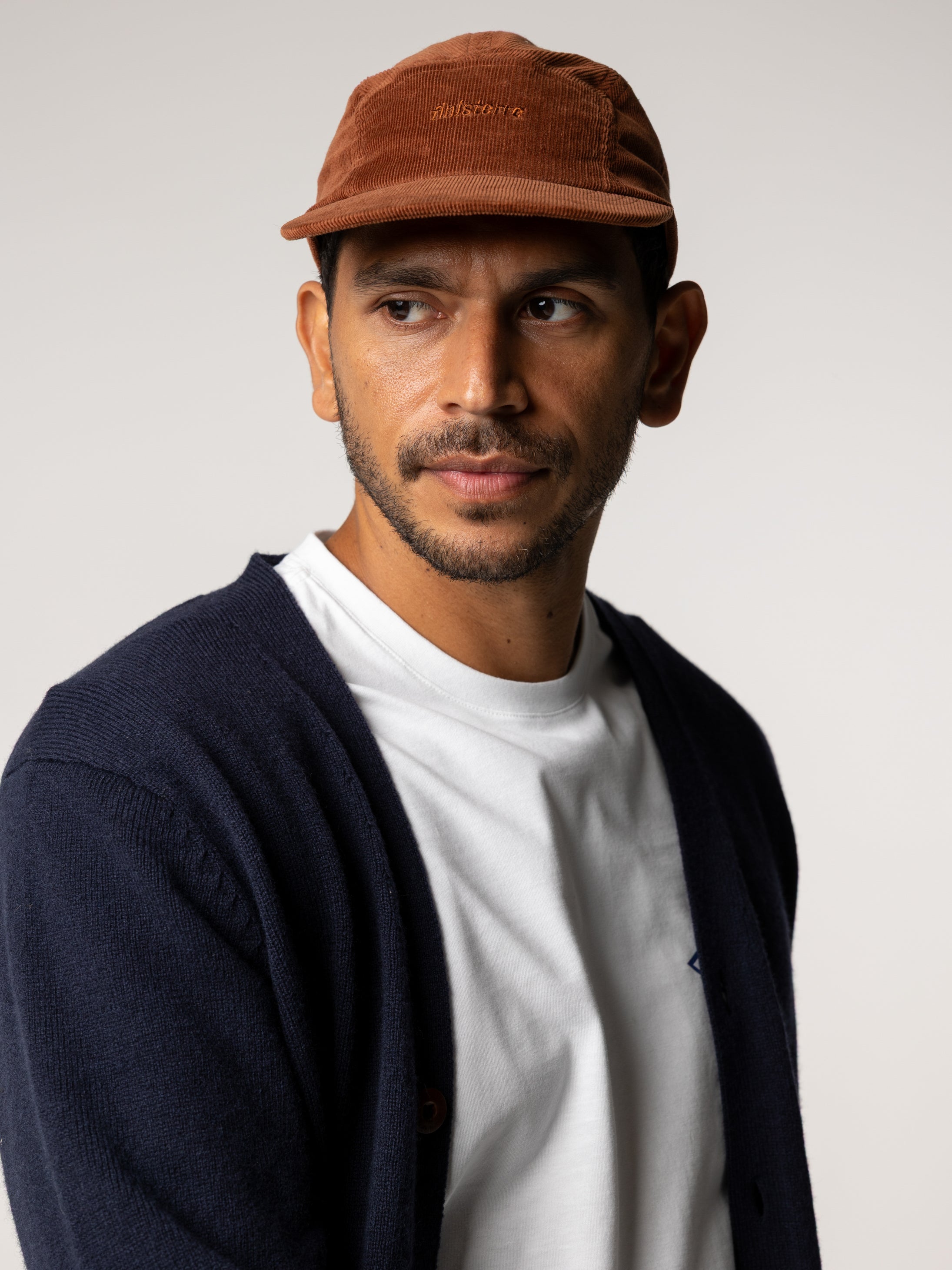 Organic Cotton Jetty Cord Cap in Pecan
