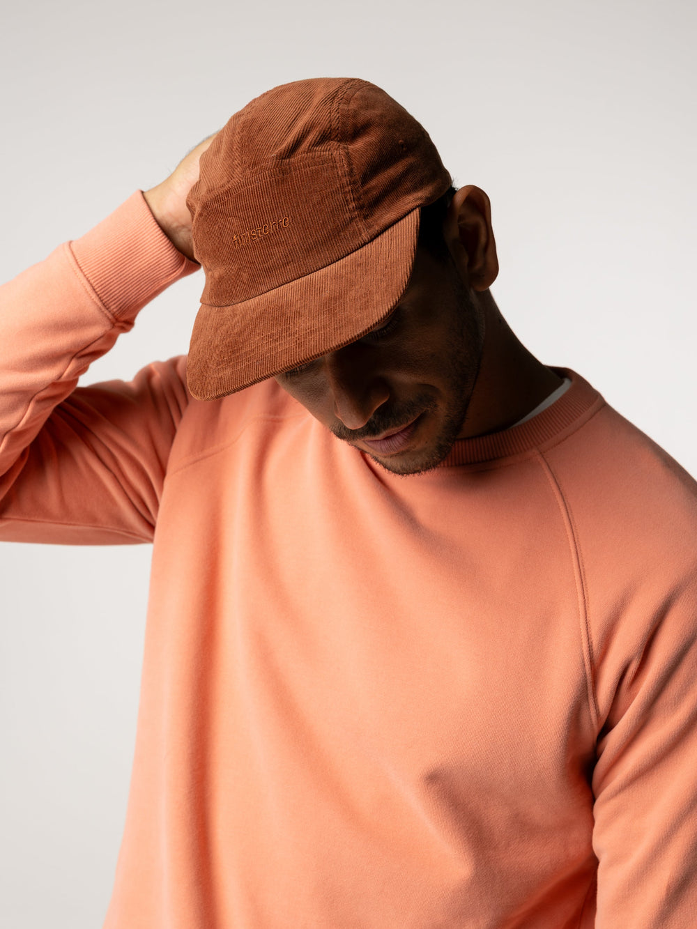 Organic Cotton Jetty Cord Cap in Pecan