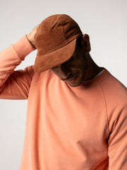 Organic Cotton Jetty Cord Cap in Pecan
