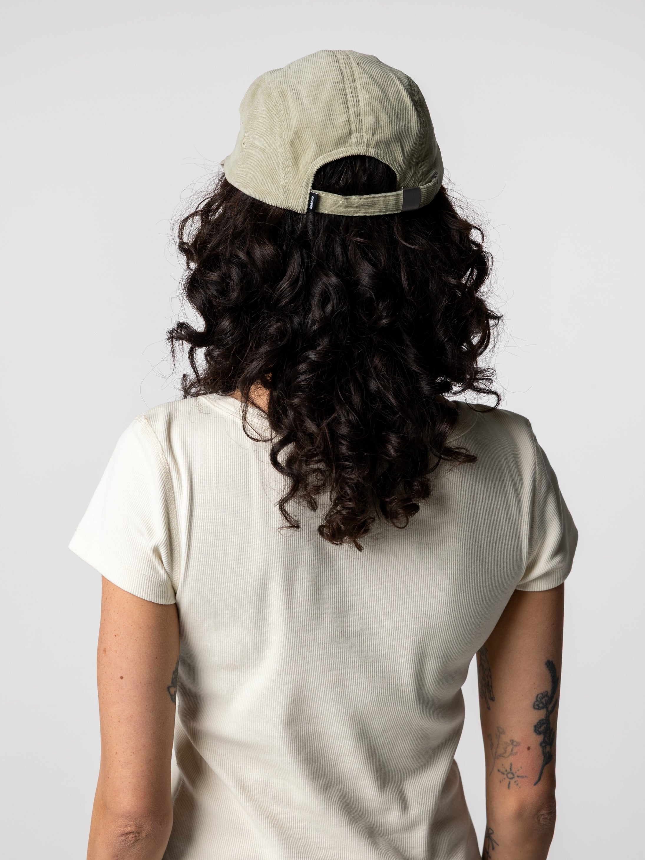 Organic Cotton Jetty Cord Cap in Shadow Green