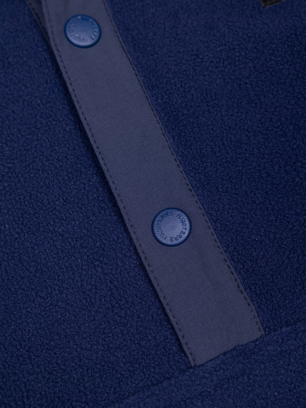 Recycled 1/4 Fleece in Deep Blue - Axiom