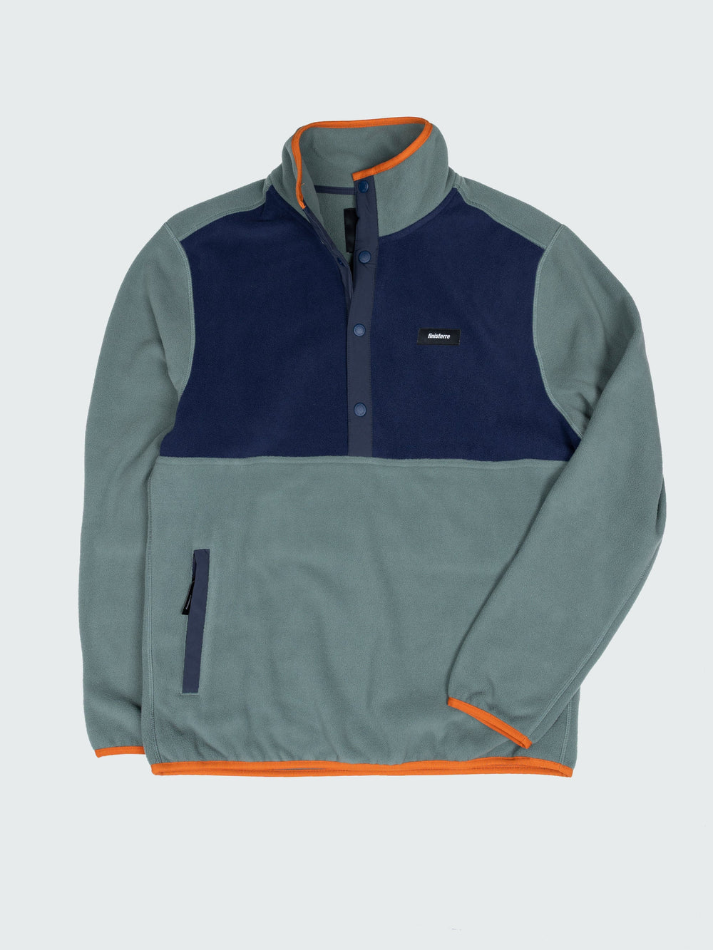 Recycled 1/4 Fleece in Deep Sea/Blue - Axiom