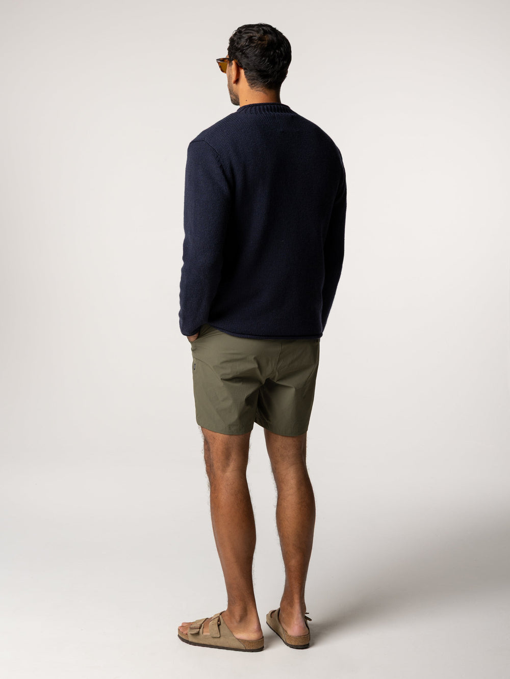 Wool Taran Jumper in Navy