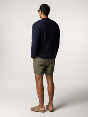 Wool Taran Jumper in Navy