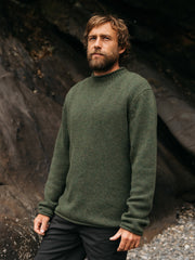 Wool Taran Jumper in Olive