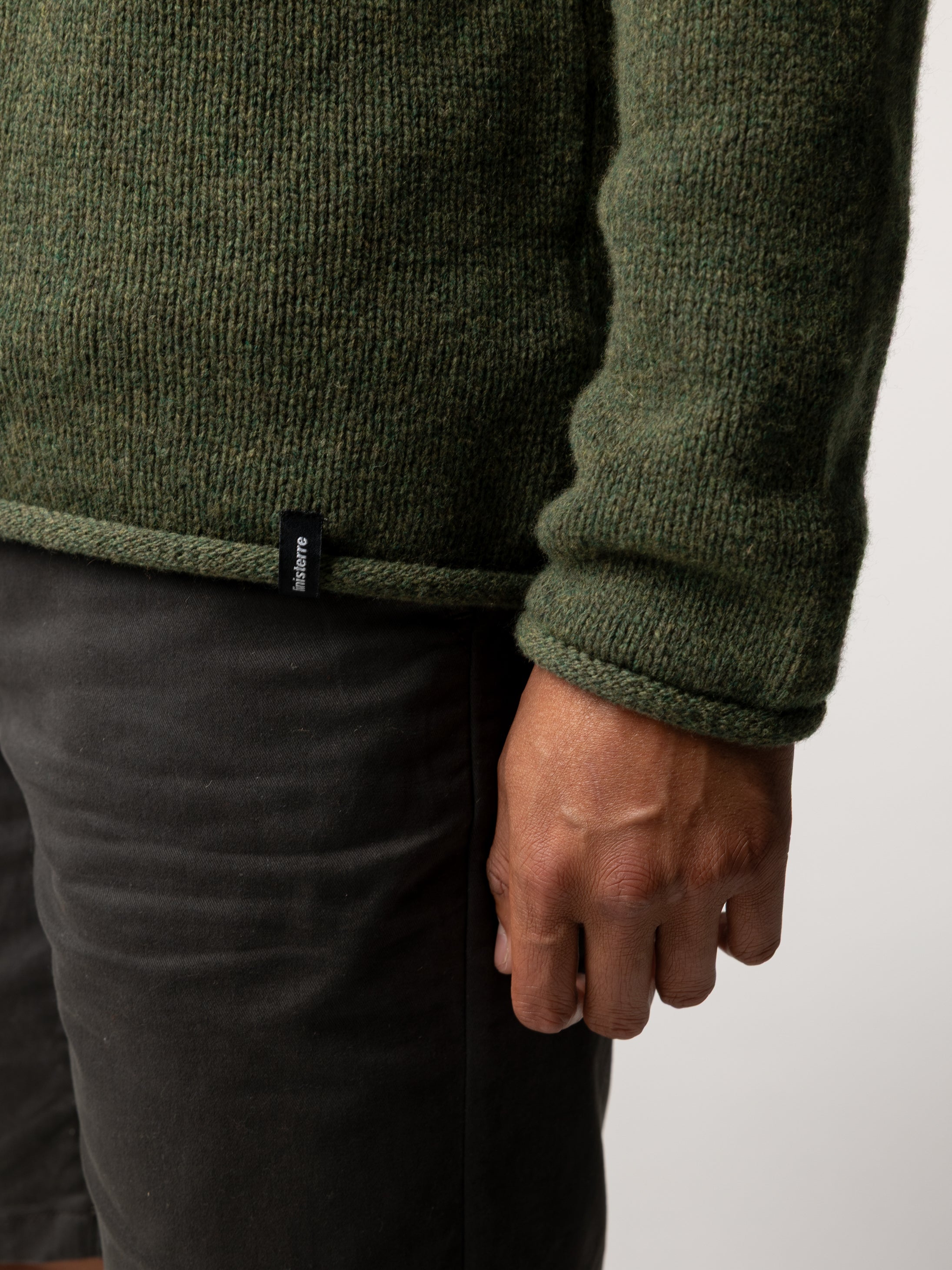 Wool Taran Jumper in Olive