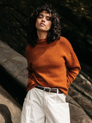 Wool Blend Jumper in Copper - Taran