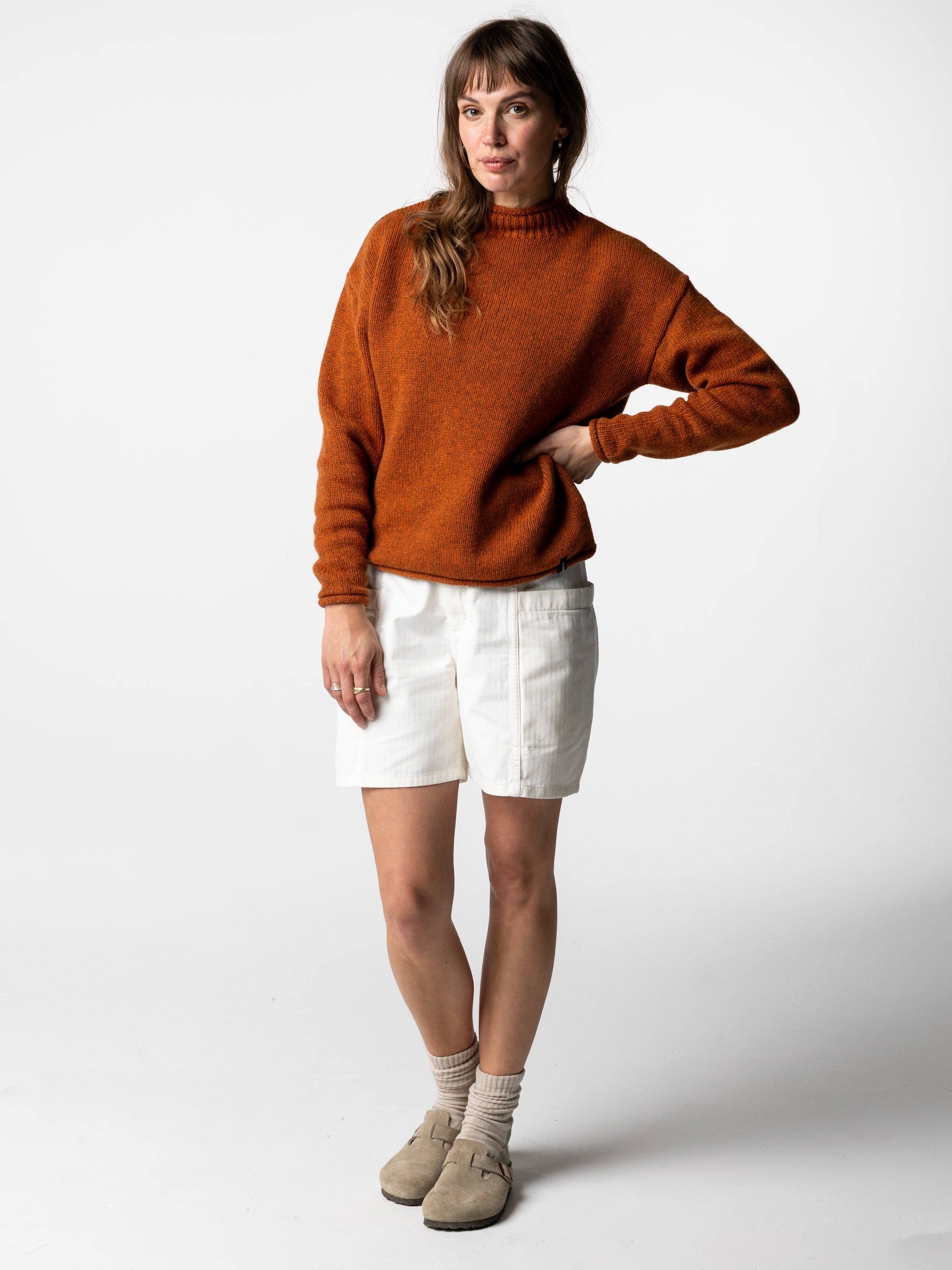 Wool Blend Jumper in Copper - Taran