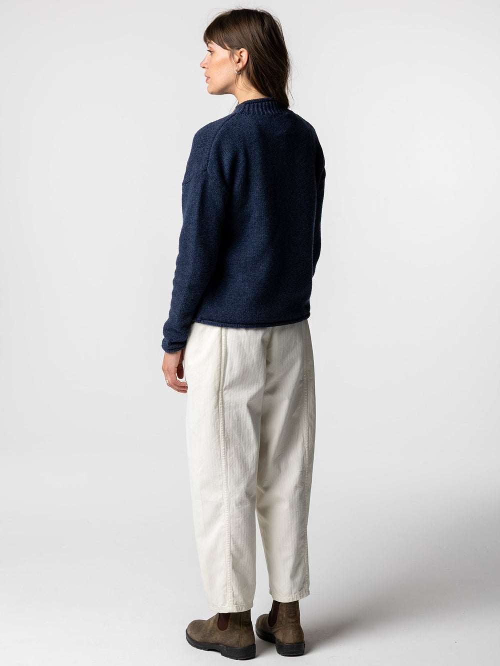 Wool Blend Jumper in Deep Blue - Taran