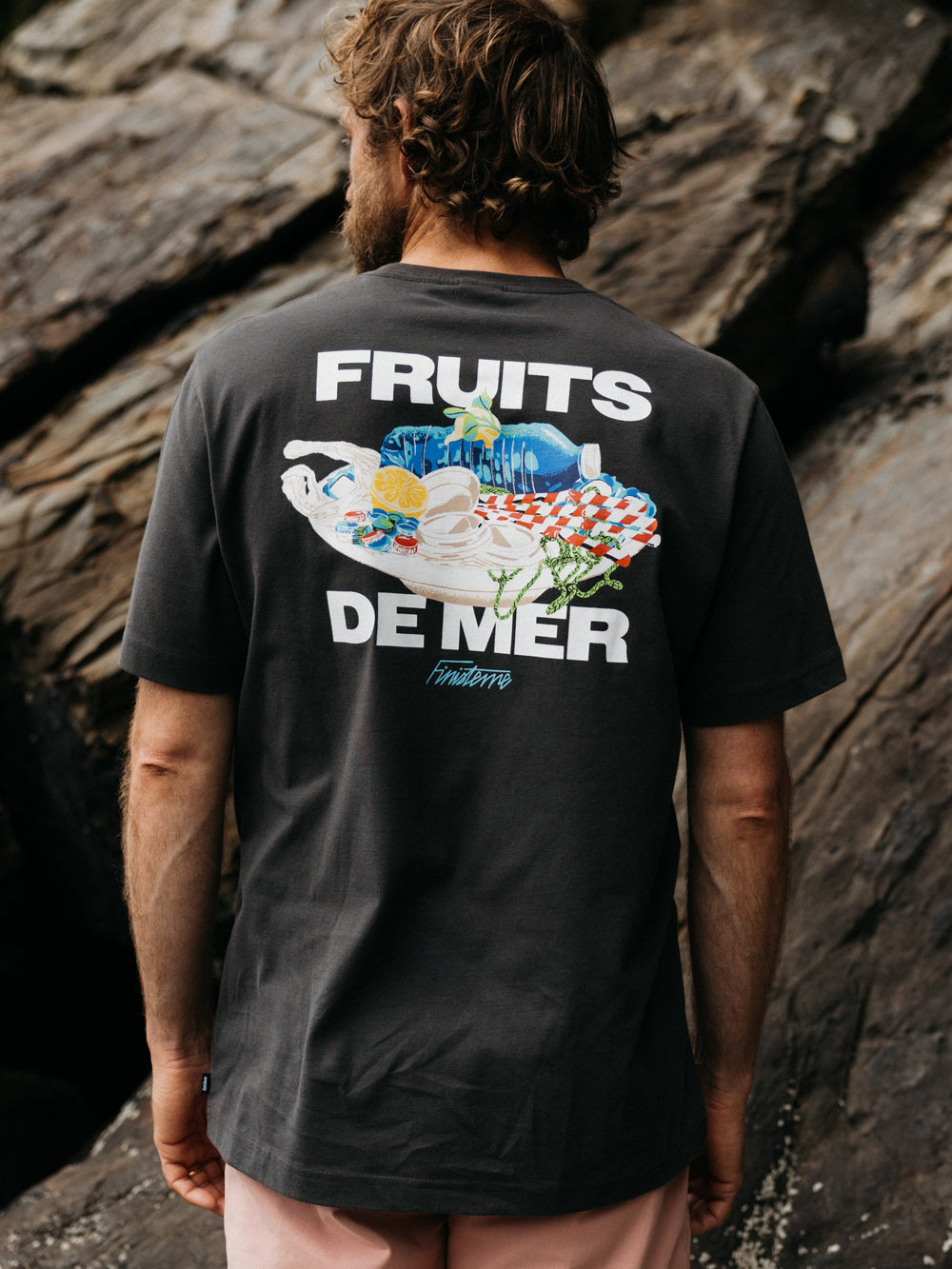 Organic Cotton T-Shirt in Raven - Fruits De Mer