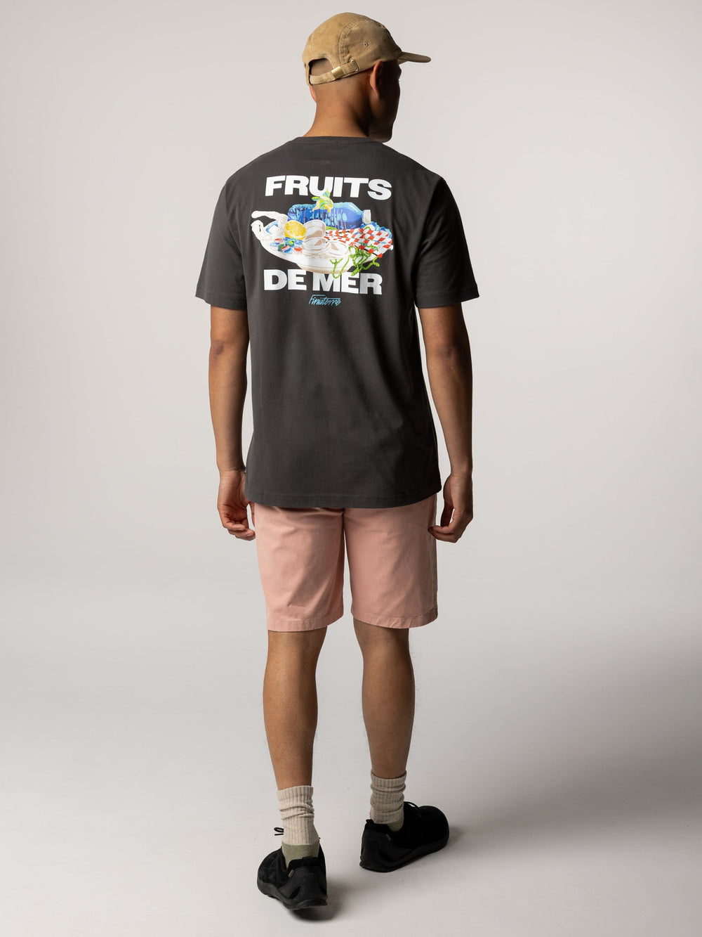 Organic Cotton T-Shirt in Raven - Fruits De Mer