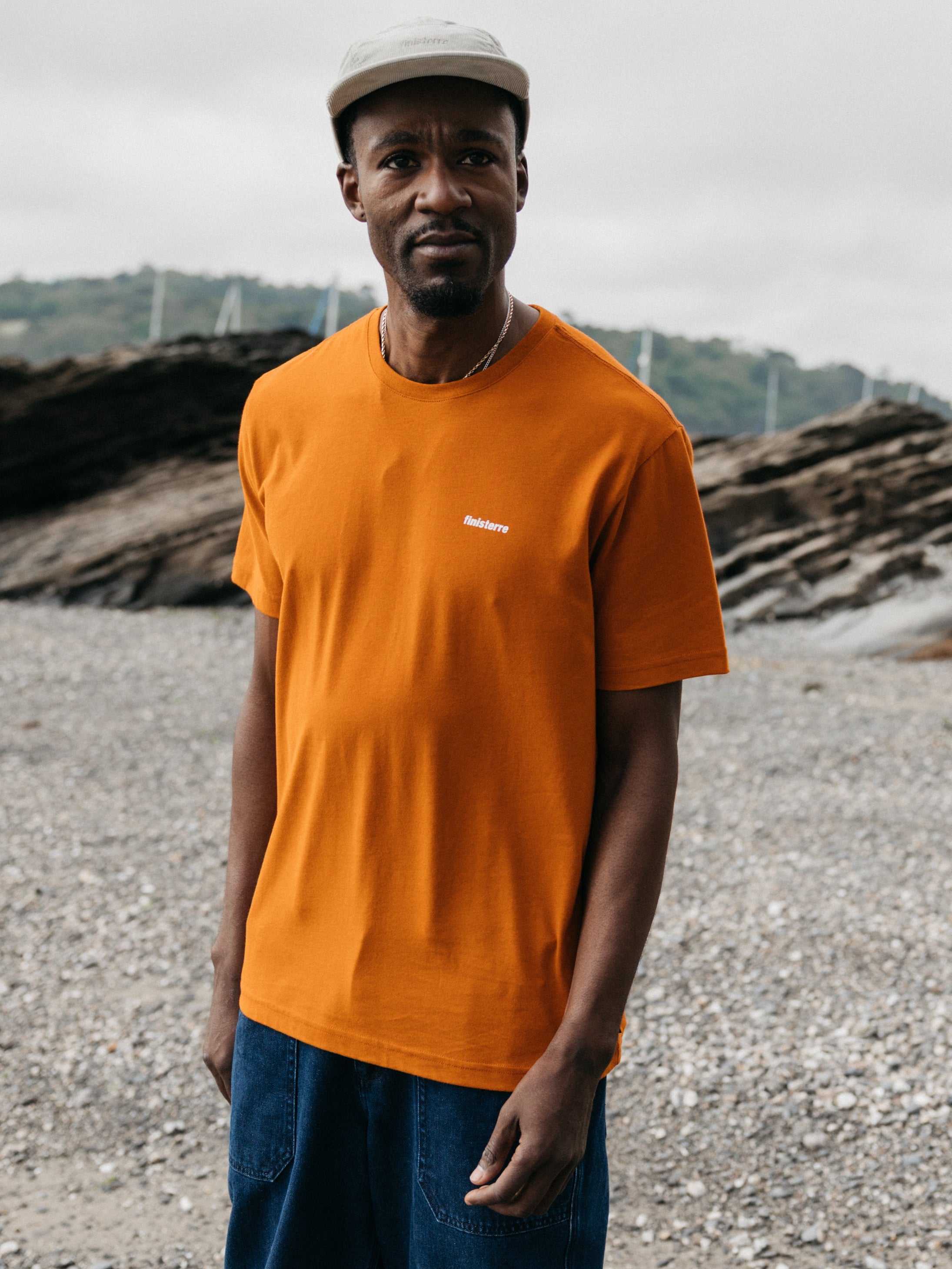 Organic Cotton T-Shirt in Copper - Harlyn