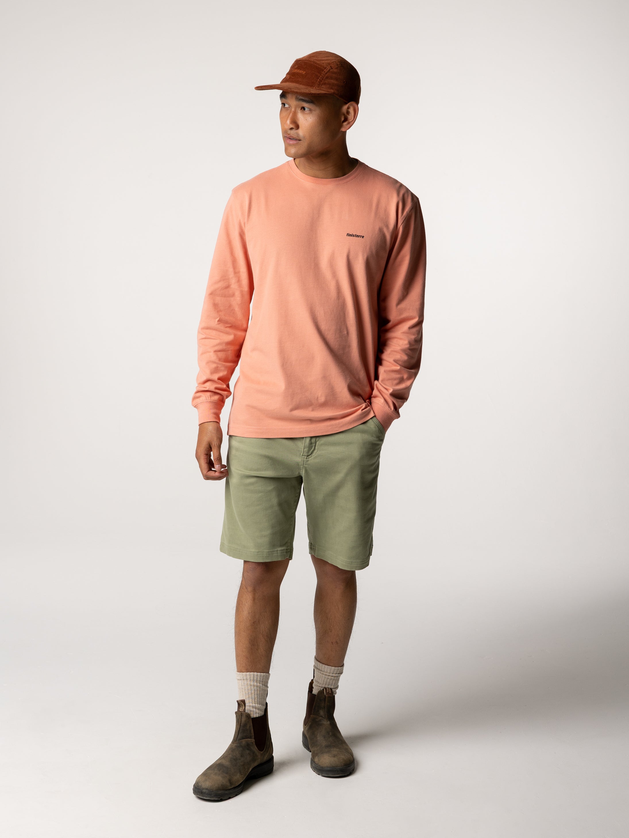 Organic Cotton Logo T-Shirt in Pink - Harlyn