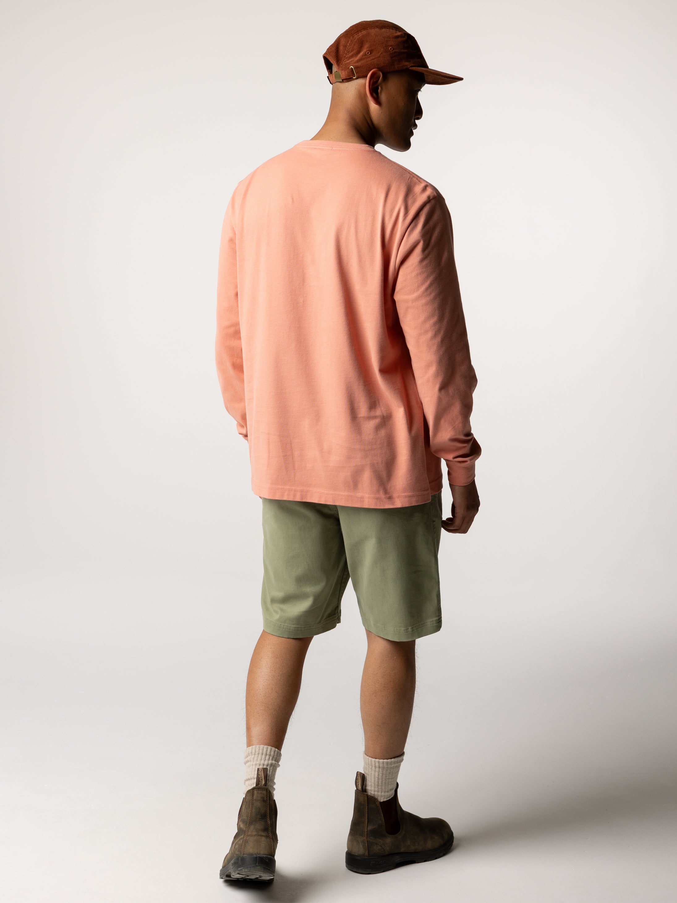 Organic Cotton Logo T-Shirt in Pink - Harlyn