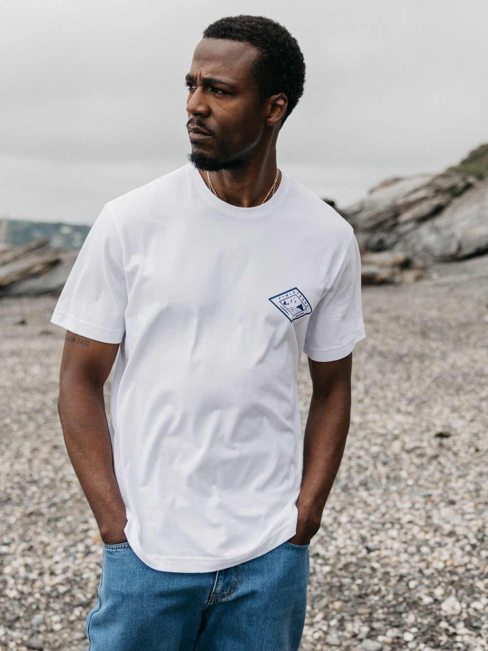 Diamond Logo Tee in White