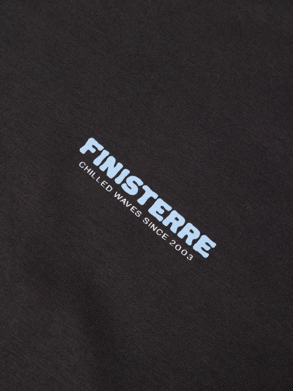 Organic Cotton Long Sleeve T-Shirt in Raven - Heat Wavy