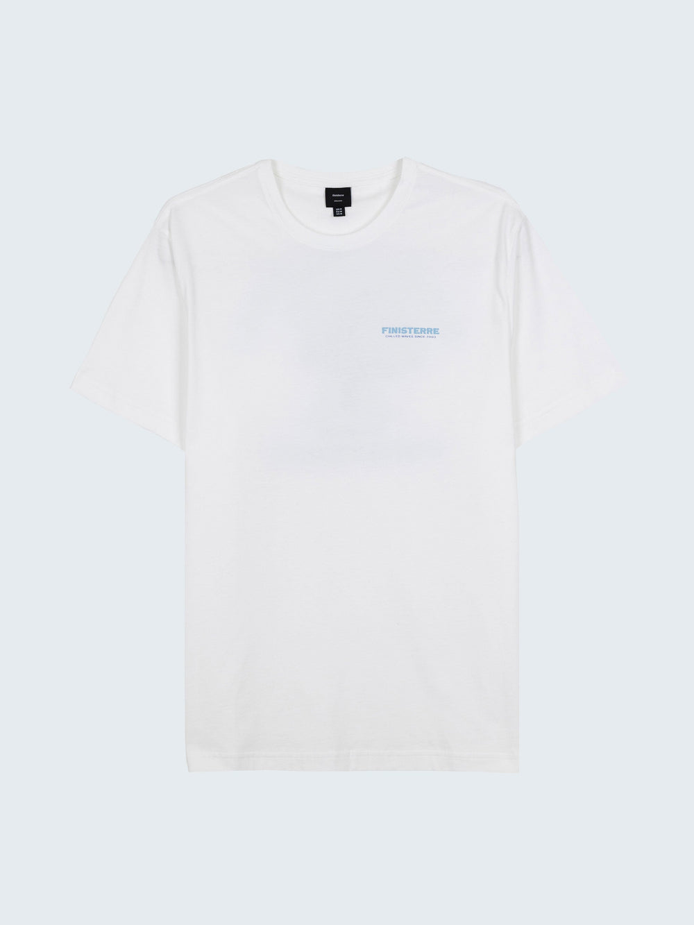 Organic Cotton T-Shirt in White - Heat Wavy