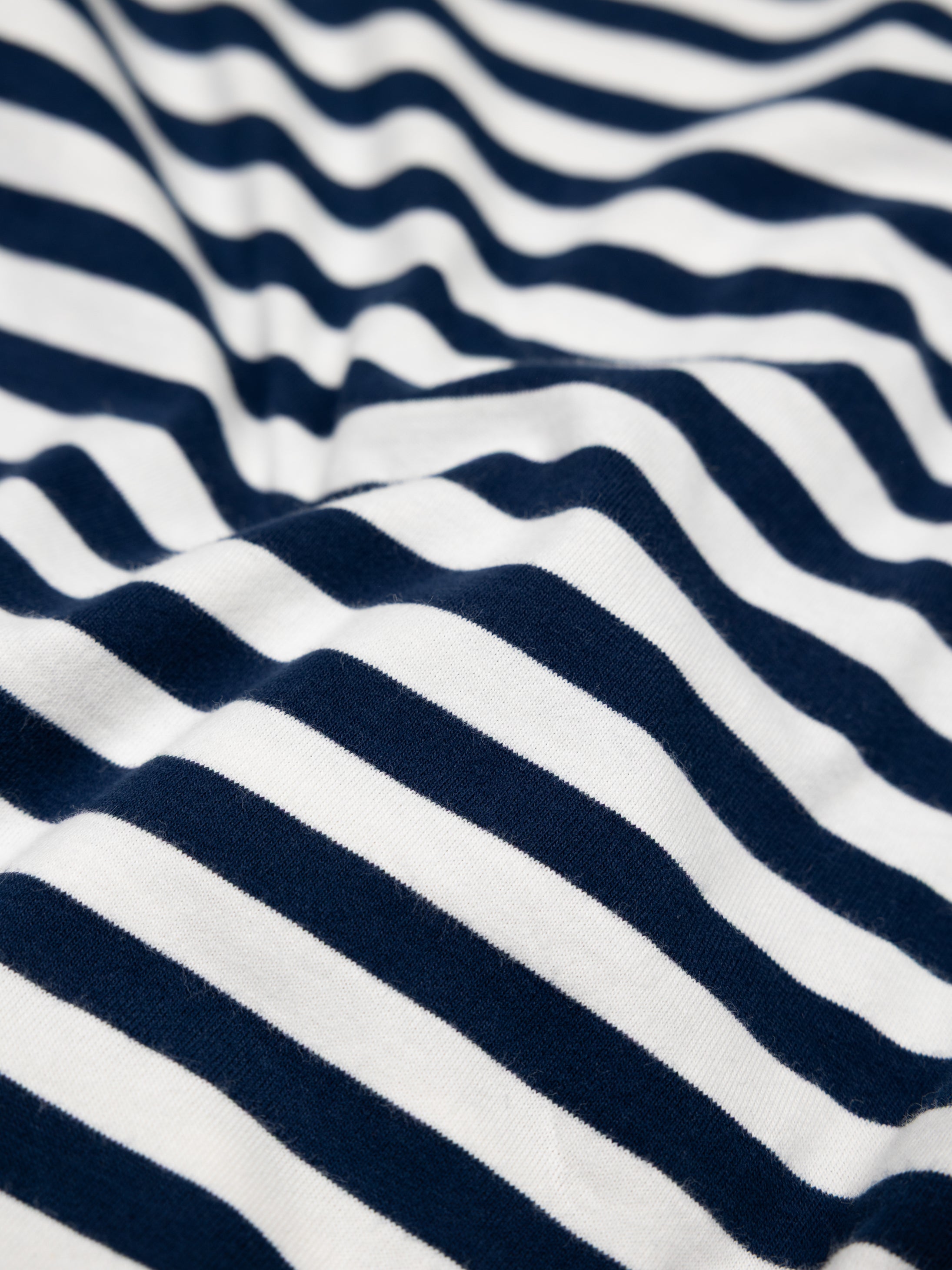 Eldon Long Sleeve T-Shirt in Blue/White