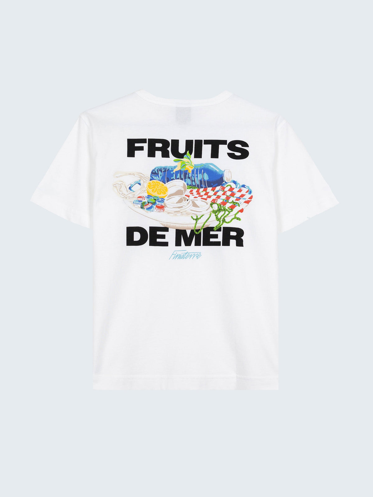 Organic Cotton T-Shirt in White - Fruits De Mer