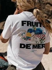 Organic Cotton T-Shirt in White - Fruits De Mer