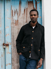 Organic Cotton Shirt in Black - Tonkin