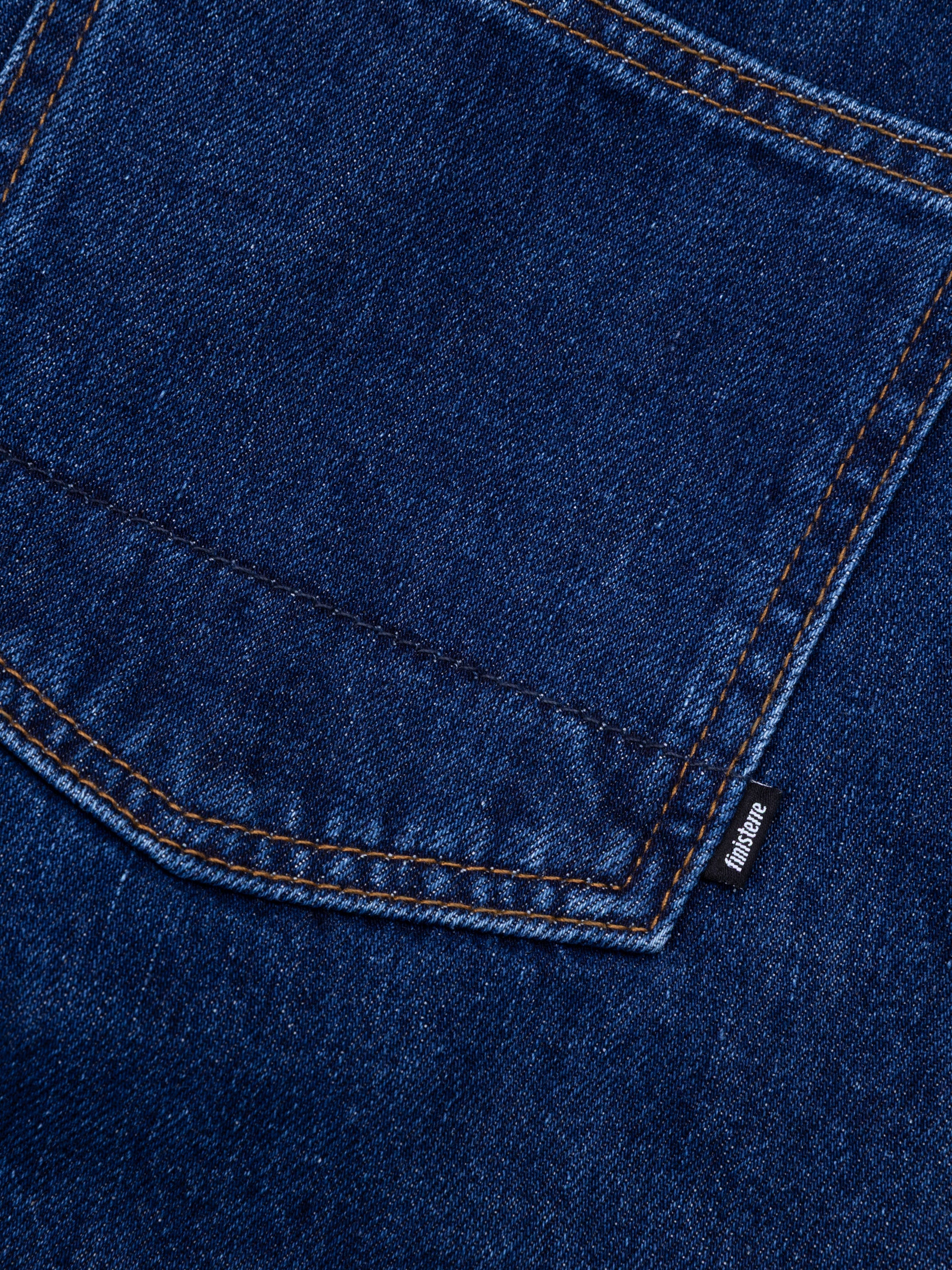 Denim Basset Utility Trouser in Dark Indigo